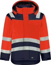 Tricorp Midi Parka High Vis Bicolor 403023 - Mannen - Rood/Ink - S