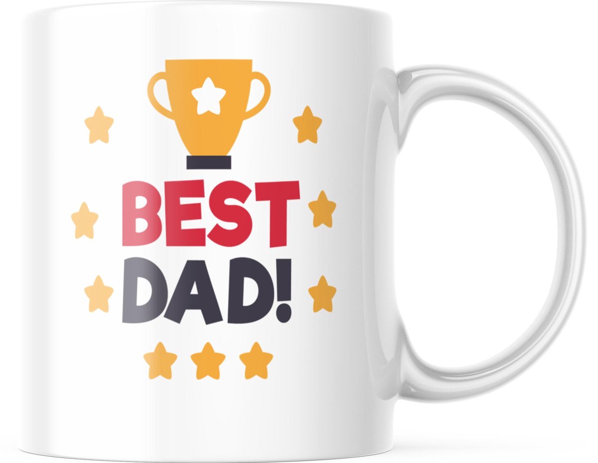 Vaderdag Mok Best Dad met beker