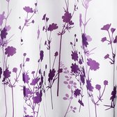 Differnz Douchegordijn Folia – 180 x 200 cm – Verzwaard – 100% Polyester – Wit/Violet