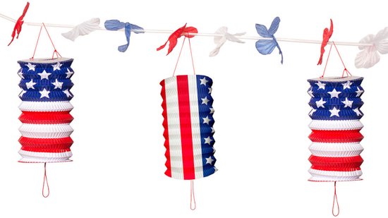 USA Lampion Garland Party 360cm
