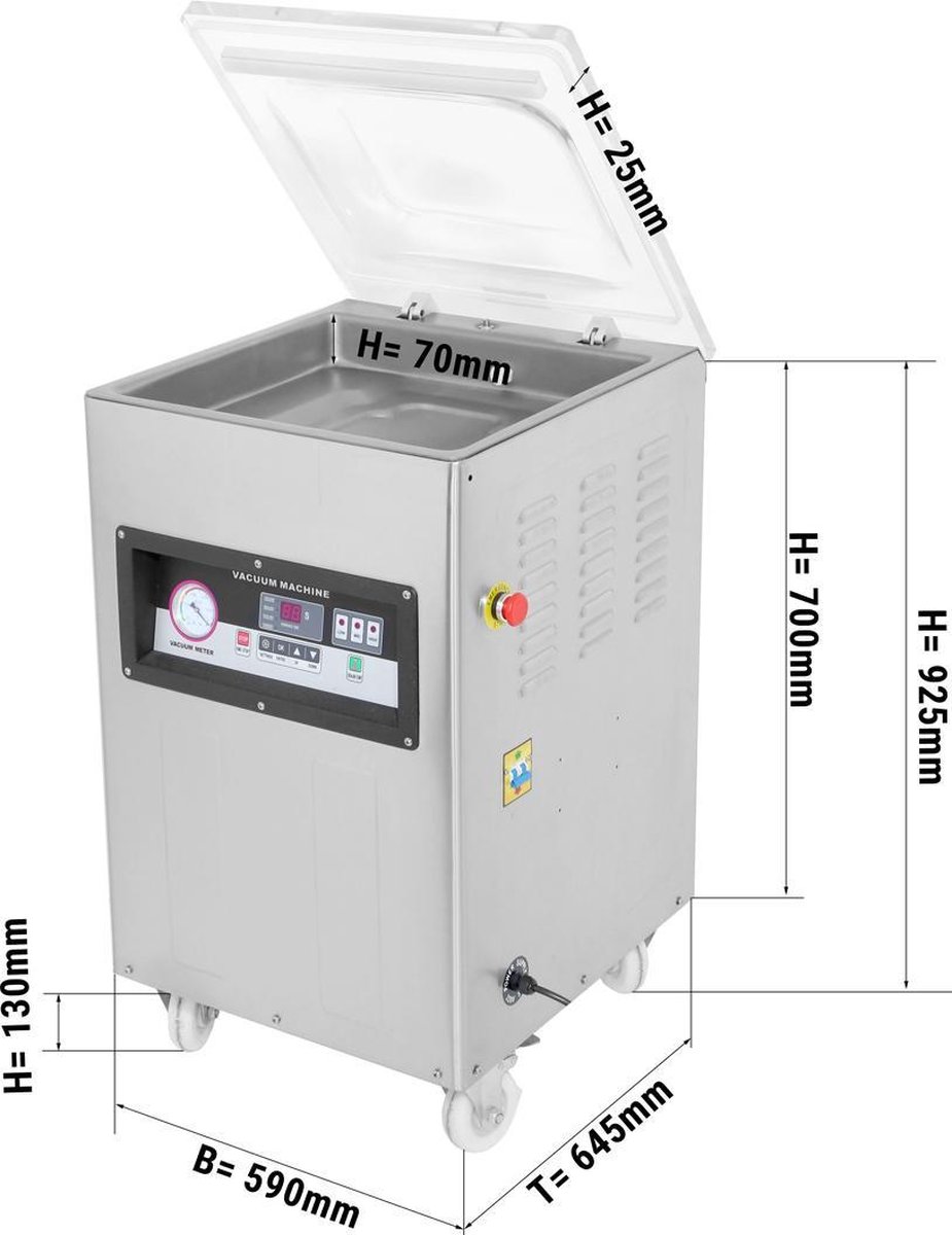 Vacuüm- verpakkingsmachine 20 m³/h | GGM Gastro