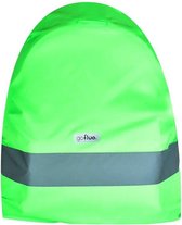 gofluo. Finn Rugzakhoes - Reflecterend - Waterafstotend - Fluo - Backpack cover - Fluorescerende hoes - Hoes voor 24L Rugzak - Zichtbaarheid in het donker - Veilig de weg op - Groen - One siz