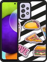Hardcase Hoesje Geschikt voor Samsung Galaxy A52 Love Fast Food