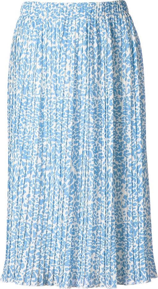 Dames rok plisse panter lichtblauw kort | Maat Onze size, XS-XL | bol.com