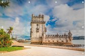 Torre de Belém, werelderfgoed in Lissabon - Foto op Tuinposter - 120 x 80 cm