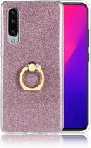 Mobigear Glitter Ring Hardcase voor de Huawei P30 - Roségoud