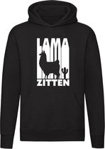 Lama Zitten Hoodie | sweater | trui | laat maar zitten | lui | boeie | chill | unisex | capuchon