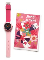 Verjaardag Horloge 18 jaar- Happy Birthday Watch + Wenskaart Happy Birthday