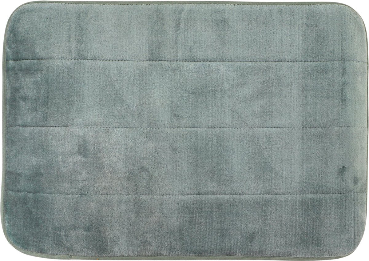 Differnz Relax badmat - Microfiber - normal foam - Groen - 60 x 40 cm
