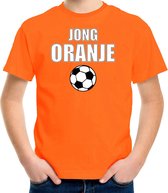 Oranje fan t-shirt voor kinderen - jong oranje - Holland / Nederland supporter - EK/ WK shirt / outfit L (146-152)