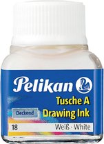 Pelikan Oost-Indische inkt wit flesje van 10 ml