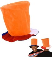 Witbaard Hoge Hoed Oranje Polyester One-size