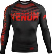 Venum Kleding SIGNATURE Rash Guard L/S Zwart Rood maat S