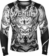 Venum Devil Compression Shirts Rashguard L/S Wit Zwart XXL