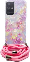 FONU Backcase Hoesje Met Koord Samsung Galaxy A51 - Pink