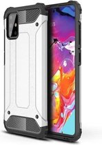 FONU Hybrid Armor Case Hoesje Samsung Galaxy A71 - Zilver