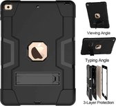 Geschikt Voor iPad Mini 5/4 Hoes - Mini 5/4 Cover - Mini 5/4 Case - A1538 - A1550 - A2133 - A2124 - A2125 - A2126 - Backcover - Shockproof Case Cover - Met Standaard - Schokbestendig - Zwart