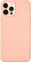 Geschikt voor: iPhone 12 Pro Max Biodegradable hoesje - Roze