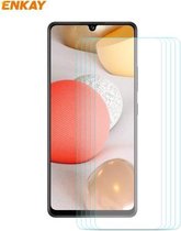 Voor Samsung Galaxy A42 5G 5 STKS ENKAY Hat-Prince 0.26mm 9H 2.5D Gebogen Rand Gehard Glas Film