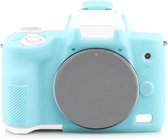 Richwell Silicone Armor Skin Case Body Cover Protector voor Canon EOS M50 Body digitale camera (hemelsblauw)