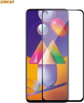 Voor Samsung Galaxy M31s ENKAY Hat-Prince Volledige lijm 0.26mm 9H 2.5D Gehard glas Volledige dekking Film