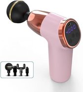USB oplaadbare huishoudelijke fascia-pistool multifunctionele opvouwbare draagbare hele lichaam mechanisch elektrisch fascia-pistool (roze)-Roze