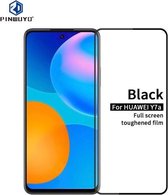 Voor Huawei Y7a PINWUYO 9H 2.5D Volledig scherm gehard glasfilm (zwart)