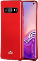 GOOSPERY I JELLY METAL TPU beschermhoes voor Galaxy S10 (rood)