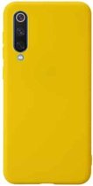 Voor Geschikt voor Xiaomi Mi 9 SE schokbestendig Frosted TPU beschermhoes (geel)