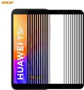 Voor Huawei Y5p 10 STKS ENKAY Hat-Prince Volledige lijm 0.26mm 9 H 2.5D Gehard Glas Volledige dekking Film