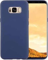 Voor Galaxy S8 ultradunne TPU Frosted beschermende achterkant van de behuizing (donkerblauw)