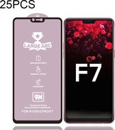 Voor OPPO F7 25 PCS 9H HD High Alumina Full Screen Tempered Glass Film