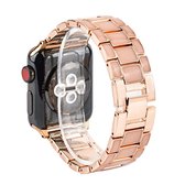 Voor Apple Watch 5 & 4 40 mm / 3 & 2 & 1 38 mm epoxy metalen horlogeband (goud)