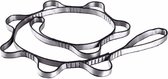 Let op type!! Luchtfoto hangmat 7 ring extension belt nylon hoge-sterkte dubbele riem hangmat riem  lengte: 1 1 m (grijs)