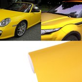1.52 m x 0.5 m Grind Arenaceous Auto Sticker Pearl Frosted Knipperende Body Veranderende Kleur Film voor Auto Modificatie En Decoratie (geel)