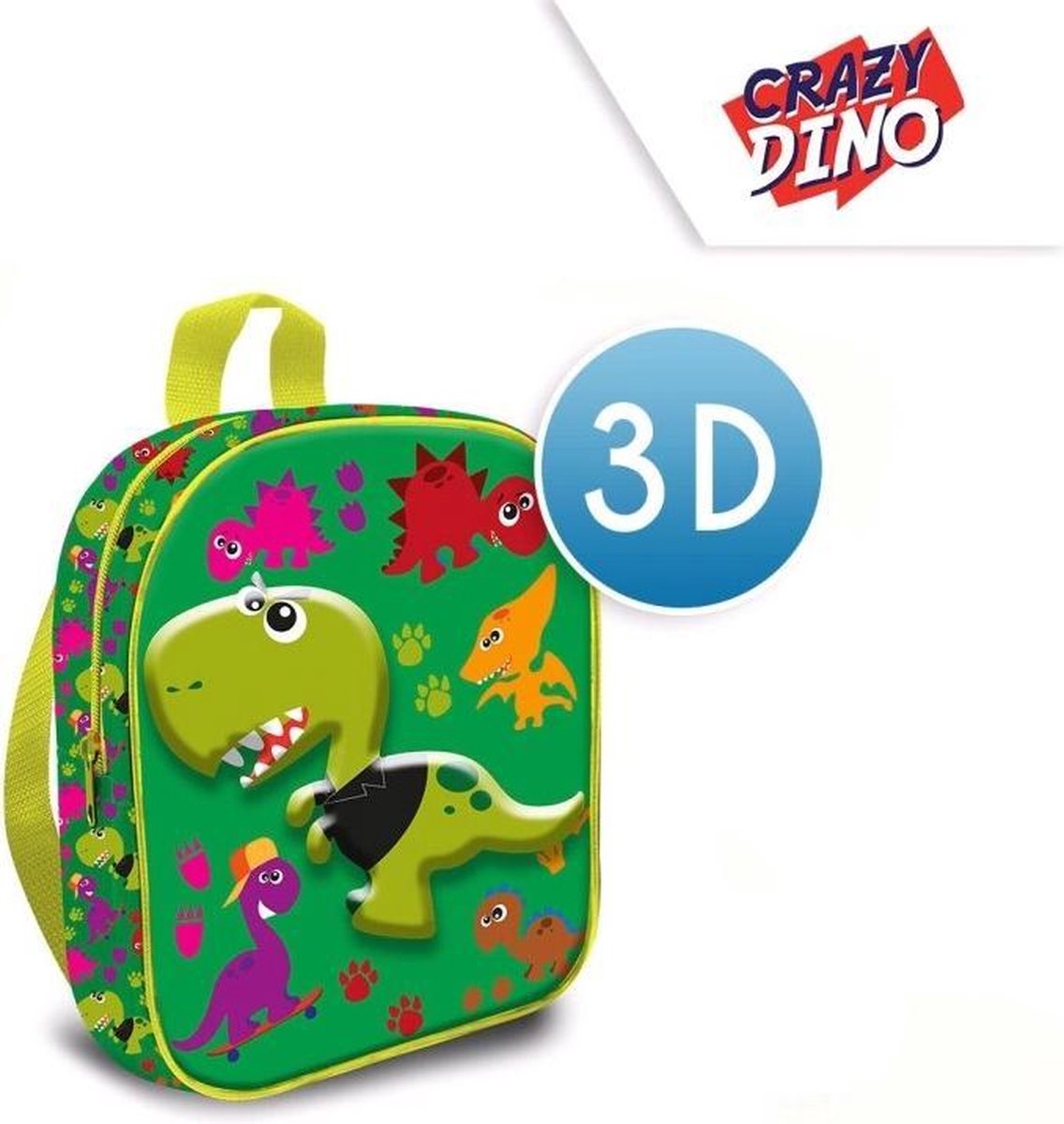 Kids Licensing Schooltas Dino 24 Cm Polyester Groen