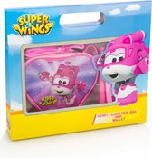 Super Wings portemonnee & tas roze/ geel
