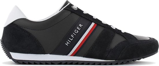 Tommy Hilfiger Essential Leather Runner - Heren Sneakers Sport Casual  Schoenen Zwart... | bol.com