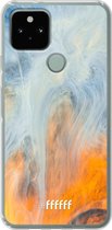 6F hoesje - geschikt voor Google Pixel 5 -  Transparant TPU Case - Fire Against Water #ffffff