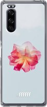 Sony Xperia 5 II Hoesje Transparant TPU Case - Rouge Floweret #ffffff