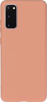 Samsung Galaxy S20 Hoesje - Mobigear - Color Serie - TPU Backcover - Oranje - Hoesje Geschikt Voor Samsung Galaxy S20