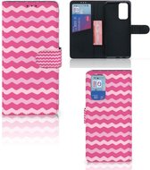 Hoesje ontwerpen OnePlus 9 Pro GSM Hoesje ontwerpen Waves Pink