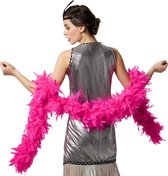 dressforfun - Pluizige verenboa pink - verkleedkleding kostuum halloween verkleden feestkleding carnavalskleding carnaval feestkledij partykleding - 303402