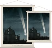 The Great Comet of 1881, Étienne Léopold Trouvelot - Foto op Textielposter - 120 x 160 cm