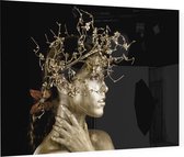 Girl in silver - Foto op Plexiglas - 60 x 40 cm