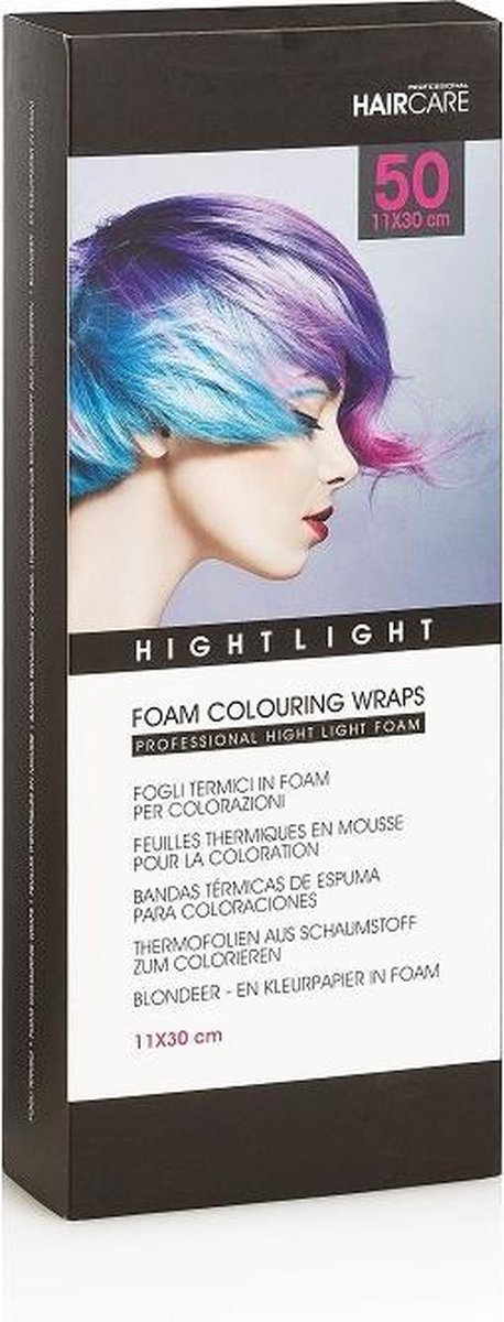 HBT Foam Colouring Wraps, 11 x 30cm, 50 stuks