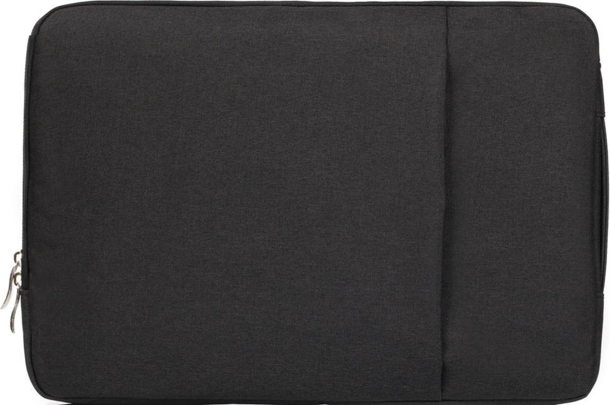 11.6 - 12 inch sleeve met extra vak - zwart