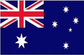2x stuks vlag Australie 100 x 150 cm - Voordelige landen vlaggen - Feestartikelen/versiering