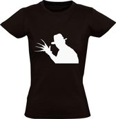 Freddy Krueger Dames t-shirt | fred | nightmare | horror | zombie | Zwart