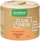 Purasana Clean & Green Vitamine D3 Tabletten - 90 Stuks